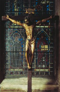 Crucifix, Church of Santa Croce, Florence by Donatello