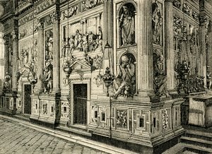 Marble Screen of Holy House, designed by Donato Bramante, Sanctuary of Holy House, Loreto, Marche, Italy by Donato Bramante