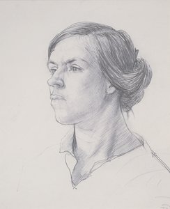 Head of a Young Woman by Dora Carrington