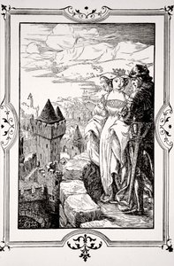 Annoure Brought the King Out Upon the Battlements by Dora Curtis