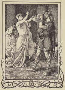 The Queen cried to him to forbear