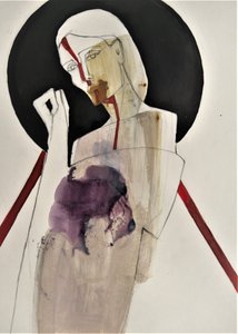 Abstract Grief Portrait