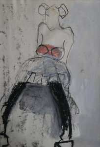 Abstract Seated Dancer