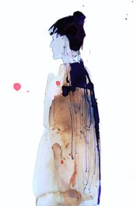 Abstract Woman Profile by Doris Schmitz