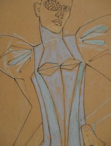 Avantgarde Fashion Figure by Doris Schmitz