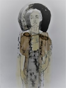 Contemplative Female Figure