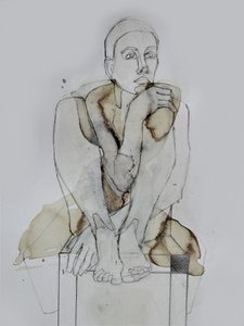 Contemplative Seated Figure