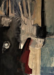 Dramatic Abstract Red