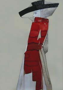Elegant Lady in Red