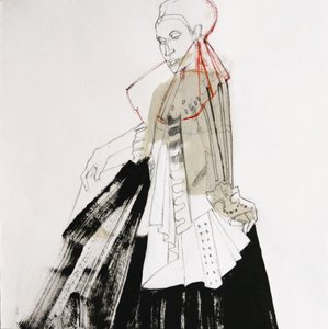 Elegant Noblewoman Sketch