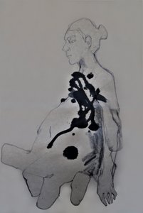 Figure with Dark Ink
