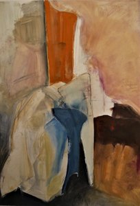 Orange Blue Abstract Forms