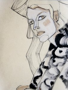 Pensive Fashion Figure