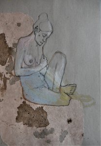 Pensive Nude Woman