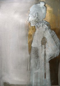 Serene Abstract Gold Figure