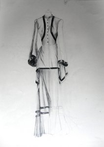 Vintage Fashion Sketch by Doris Schmitz
