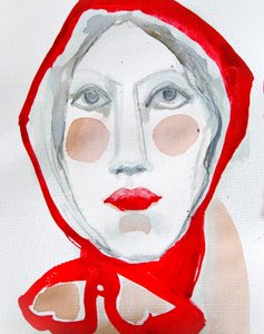Woman In Red Hood