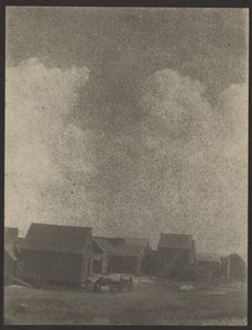 Farm Buildings with Horse & Cart by Doris Ulmann