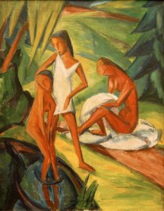 Three Girls by the Water I by Dorothea Mätzel Johannsen