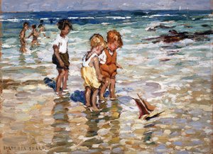Children Paddling