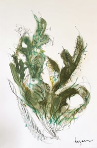 Abstract Green Botanical