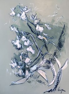Abstract White Flowers