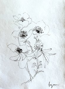 Delicate Floral Sketch