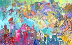 Vibrant City Abstract
