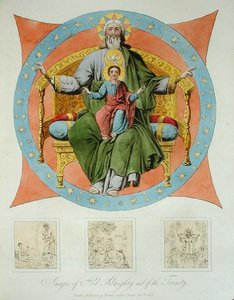 Images of God Almighty and of the Trinity from the Cathedral of the Assumption, Moscow, plate 14 from 