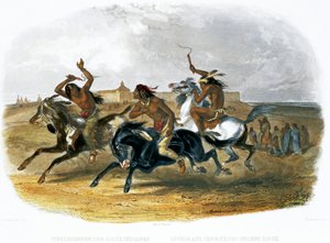 Horse Racing of Sioux Indians near Fort Pierre