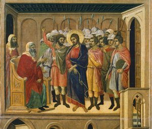 Christ Before the High Priest (detail)