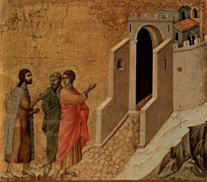 Emaus by Duccio di Buoninsegna