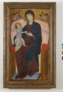 Madonna and Child Enthroned and Angels