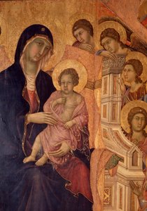 Virgin and Child on the Throne (La Maesta altarpiece) by Duccio di Buoninsegna