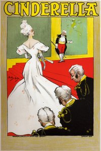 Fairy Tales: Cinderella, Poster by Dudley Hardy for a Show in London, England (c.1890)