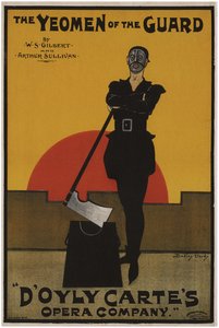Poster for the Opera The Yeomen of the Guard by Gilbert and Sullivan