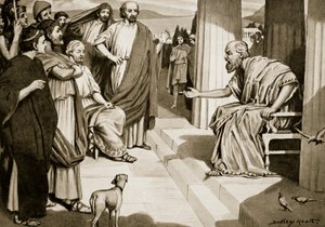Socrates Addressing the Athenians, illustration from 