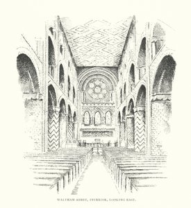 Waltham Abbey, Interior, looking East