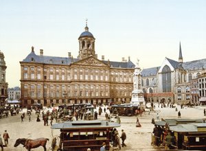 The Royal Palace in Amsterdam from Dam Square by Dutch Photographer
