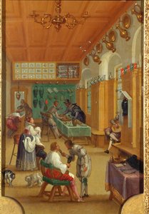 A Barbershop by Dutch School