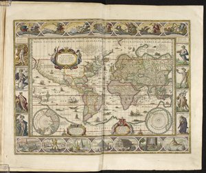 A world map by Dutch School