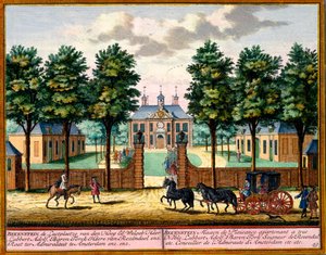 Bekenstein House of Pleasure, from Het Zeganpralent Kennemerlant by Hendrick de Leth and Matthias Brouerius Van Nidek, published c.1700-30 by Dutch School