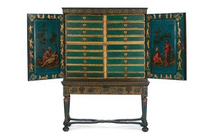 Collectors cabinet on stand, c.1700-30