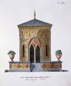 Garden decorations, from Magazine of Garden Gems by G. van Laar, published 1802
