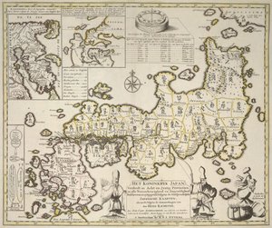 Map of Japan by Dutch School