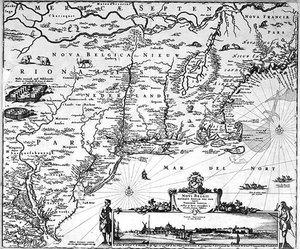 Map of New Amsterdam, c.1650