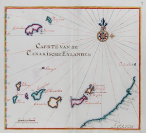 Map of the Canary Islands