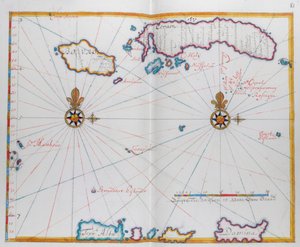 Map showing Bouro and Ceram (Seram), Indonesia