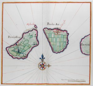 Map showing two of the Banda islands