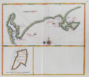 Maps Showing Dassen Island, a South African Island, and the Coast Opposite